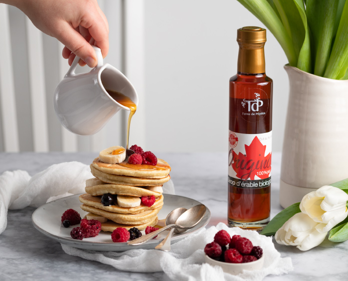 recette pancakes et sirop derable pour le petit dejeuner ou pour le gouter