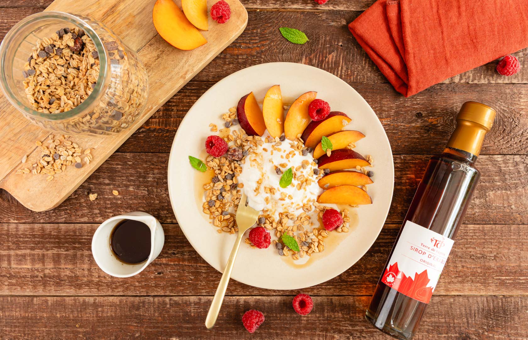 Sirop d'érable bio du Canada, Quebec, produits de l'érable