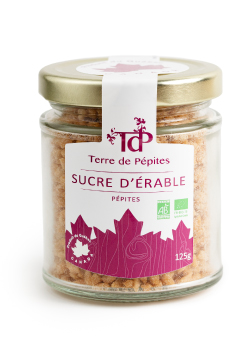 Sucre d'érable granulé 125g bio du Canada, sirop d'érable du canada